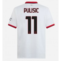 AC Milan Christian Pulisic #11 Fußballbekleidung Auswärtstrikot 2024-25 Kurzarm